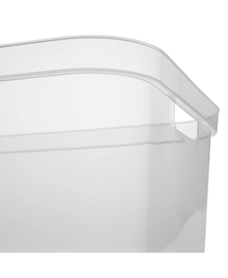 Sterilite 5.25 x 12 x 15 Inch Storage Bin w/ Carry Through Handles, Clear, 16 Ct