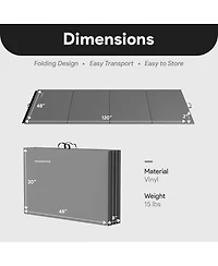 BalanceFrom Fitness GoGym 4' x 10' x 2" Folding Gymnastics Mat, Gray (2 Pack)