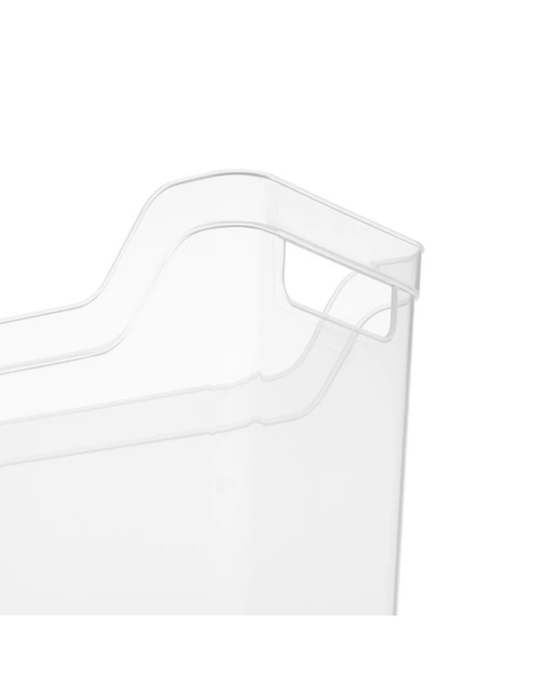 Sterilite Narrow Shelf Home Storage Organizing Plastic Container, 6 Pack, Clear