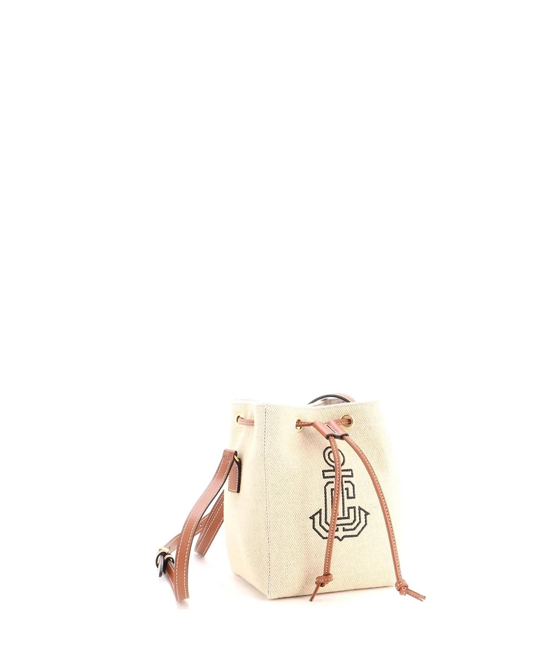 Pre-Owned Celine Micro Cailor Bucket Bag Canvas