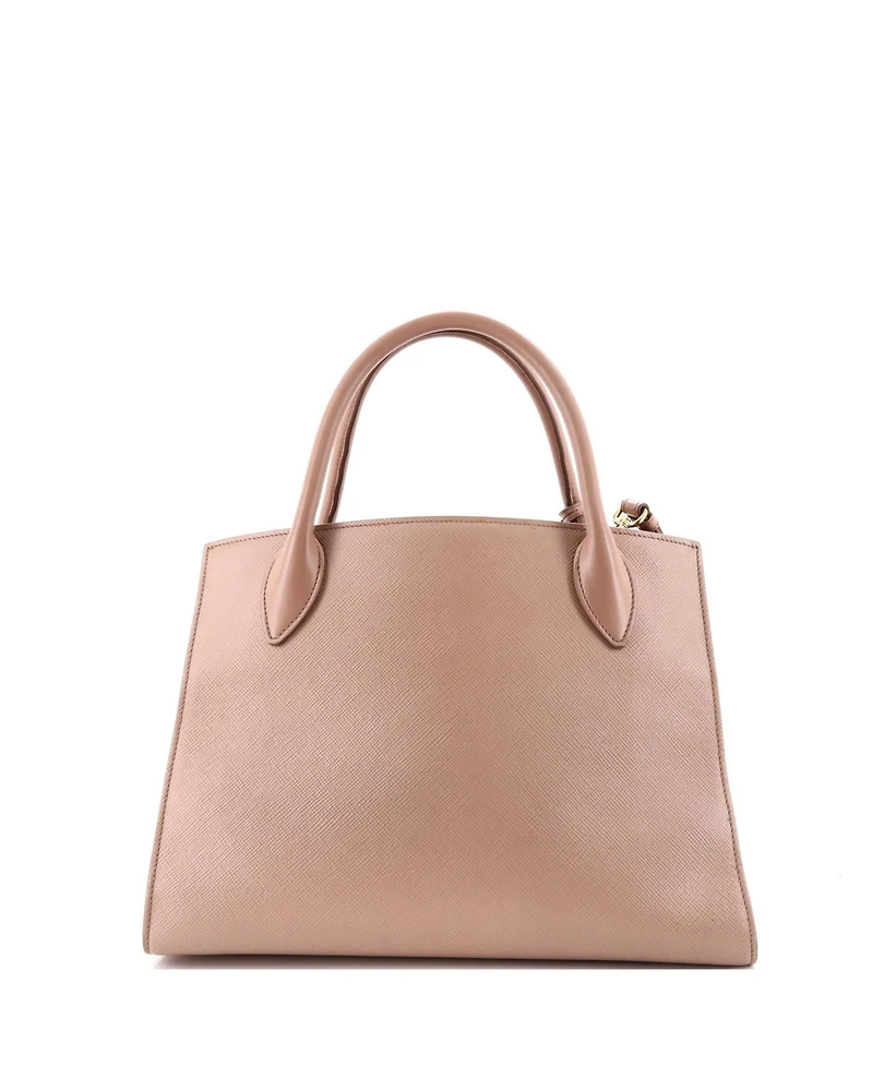 Pre-Owned Prada Medium Monochrome Tote Saffiano with City Calf