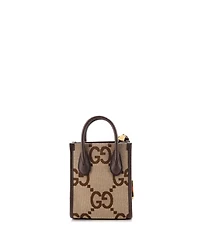 Pre-Owned Gucci Mini Vertical Tote Jumbo Gg Canvas