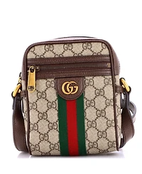Pre-Owned Gucci Mini Ophidia Messenger Bag Gg Coated Canvas
