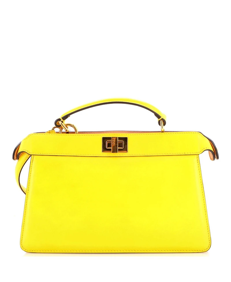 Pre-Owned Fendi East West Peekaboo ISeeU Bag Leather