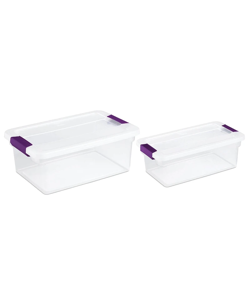 Sterilite 15 Quart Storage Tote, 12 Pack, and 6 Quart Storage Tote, 12 Pack
