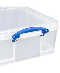 Really Useful Box 17L Storage Container with Lid and Clip Lock Handles, (5 Pack)
