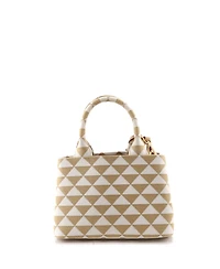 Pre-Owned Prada Small Symbole Tote Jacquard