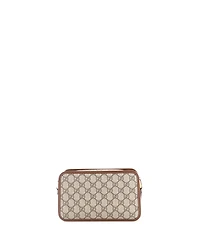 Pre-Owned Gucci Mini Interlocking G Patch Camera Bag Gg Coated Canvas