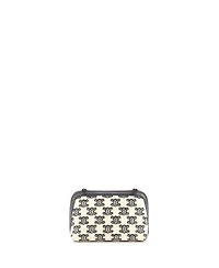 Pre-Owned Celine Zip Around Chain Clutch Triomphe Canvas