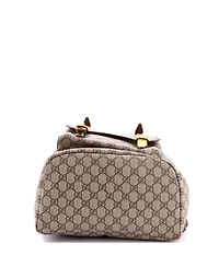 Pre-Owned Gucci Large Courrier Soft Backpack Gg Coated Canvas