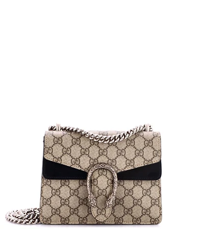 Pre-Owned Gucci Mini Dionysus Bag Gg Coated Canvas