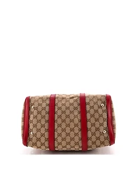 Pre-Owned Gucci Medium Convertible Joy Boston Bag Gg Canvas with Leather