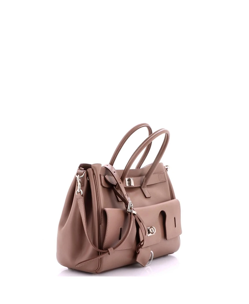 Pre-Owned Balenciaga Small Bel Air Carry All Bag Leather