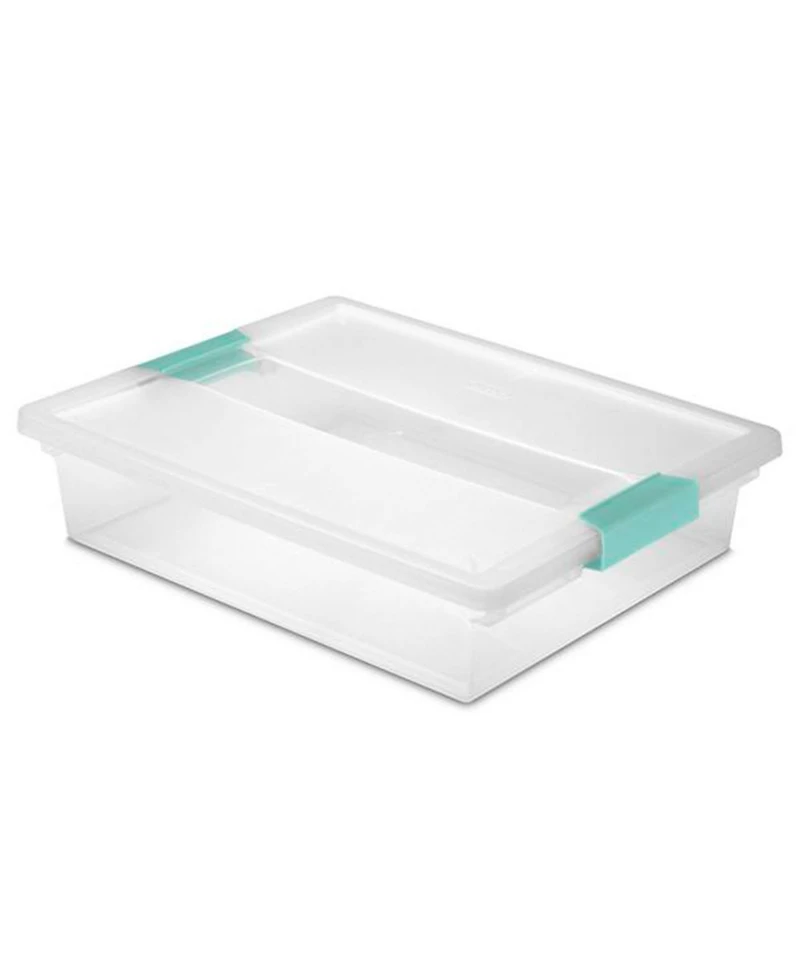 Sterilite Large Clip Storage Box Container (6 Pack) + Small Clip Box (6 Pack)