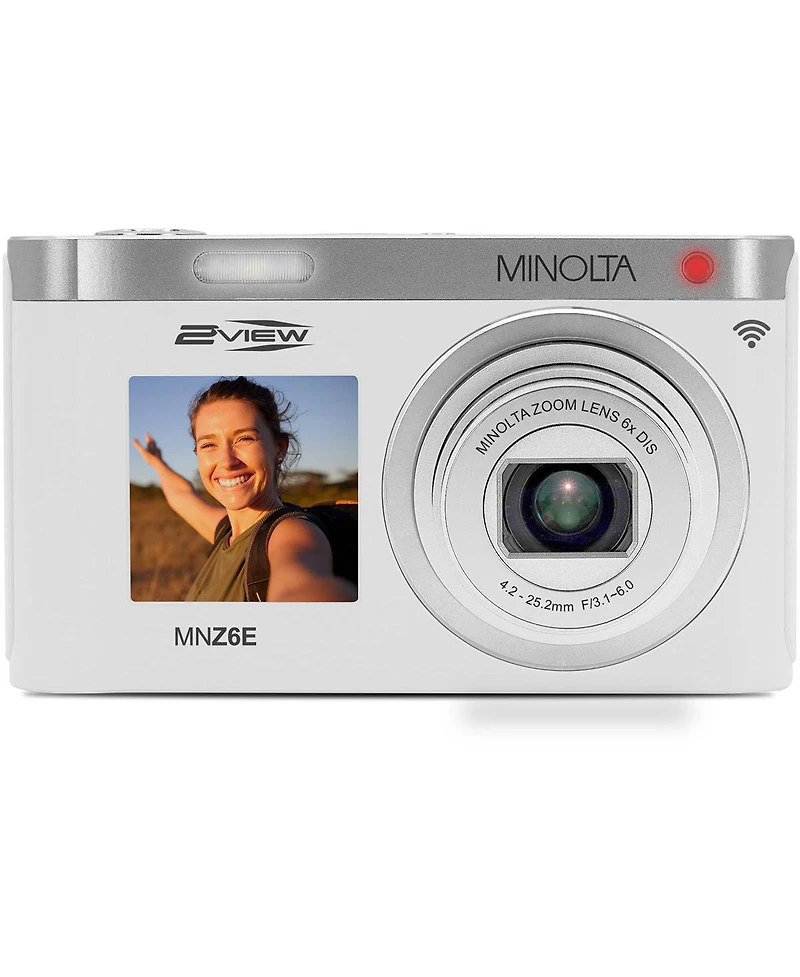 Minolta MNZ6E 2VIEW 64 Mp / 4K Dual Lcd Camera with 6x Optical Zoom