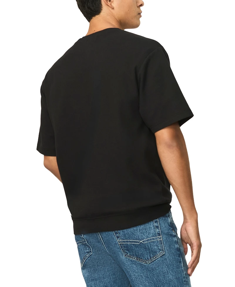 Buffalo David Bitton Men's Kafael Short-Sleeve Textured Henley Shirt