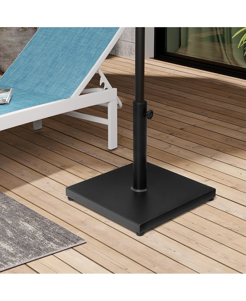 Pellebant 55 Lbs Heavy Duty Square Concrete Umbrella Base for Market Umbrella