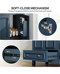 Tribesigns 30" Bathroom Vanity with Sink, 2 Doors and 1 Drawer