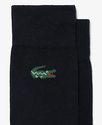 Lacoste Men's & Women's Ribbed-Cuff Crew Socks, 3-Pack