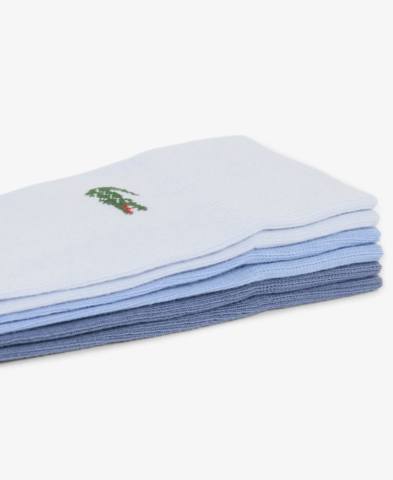 Lacoste Men's Ribbed Crew Socks, 6-Pack
