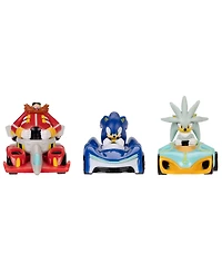 1:64 Scale Team Sonic Racing 35th Anniversary Die-Cast Toy Vehicles, 3-Pack, Created for Macy's