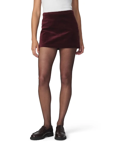 Joe's Jeans Women's Velveteen Mini A-Line Skirt