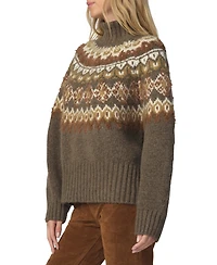 Joe's Jeans Women's Elva Fair Isle Turtleneck Sweater