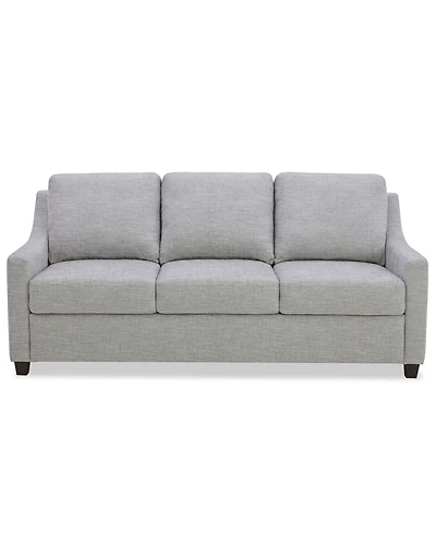 Lorrana 3-Seat Curved Arms Fabric Reversible Back Cushion Sofa, Macy's Exclusive