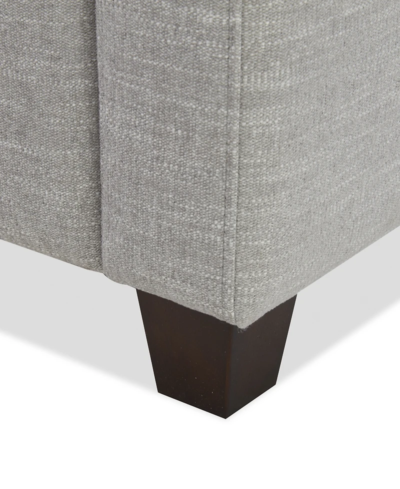 Lorrana Curved Armrests Fabric Reversible Back Cushion Chair, Macy's Exclusive