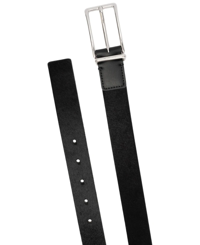 Michael Kors Polished Buckle Leather Reversible Belt