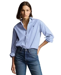 Polo Ralph Lauren Women's Relaxed-Fit Striped Cotton Shirt