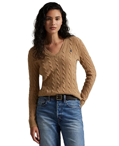 Polo Ralph Lauren Women's Cable-Knit Slim-Fit Sweater