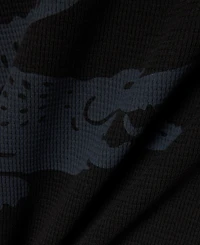 Lacoste Men's Sleep Waffle-Knit Graphic Hoodie