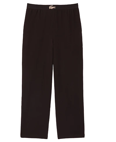 Lacoste Men's Straight-Fit Lounge Waffle-Knit Pajama Pants