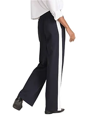 Lands' End Women's Sport Knit High-Rise Relaxed Straight-Leg Pants