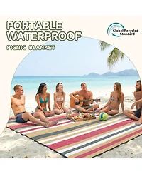 Piscifun Extra Large Waterproof Picnic Blanket Sandproof Foldable Portable Camping Beach Mat Multi Scene Outdoor Gear