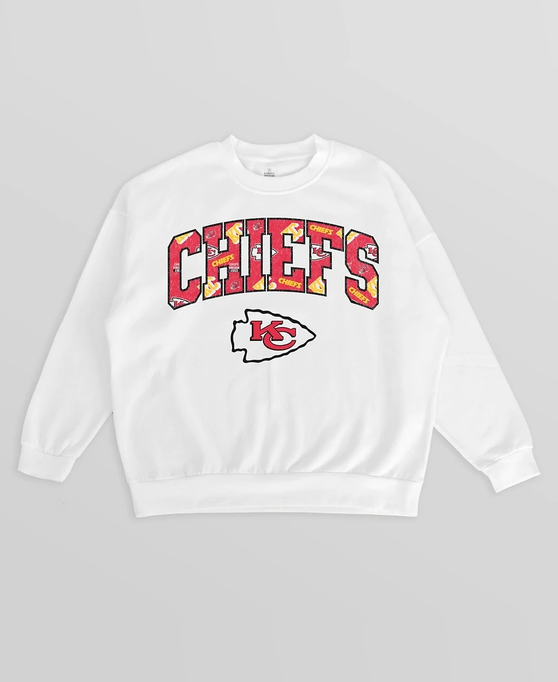 Gameday Couture Women's Kansas City Chiefs Sweet Play Oversized Drop Shoulder Sweatshirt