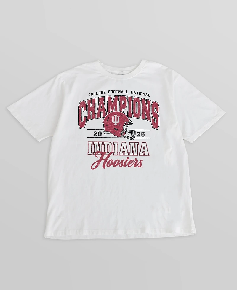 Gameday Couture Women's Indiana Hoosiers Legacy Play Oversized Screen Print Graphics T-Shirt