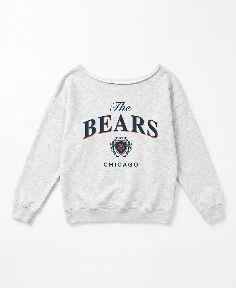 Gameday Couture Women's Chicago Bears Offsides Energy Off-Shoulder Long-Sleeve Sweatshirt