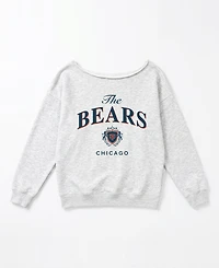 Gameday Couture Women's Chicago Bears Offsides Energy Off-Shoulder Long-Sleeve Sweatshirt