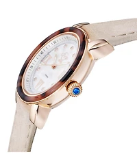 GV2 by Gevril Women's Genoa Swiss Quartz Ip Gold Stainless Steel Bracelet Diamond Watch