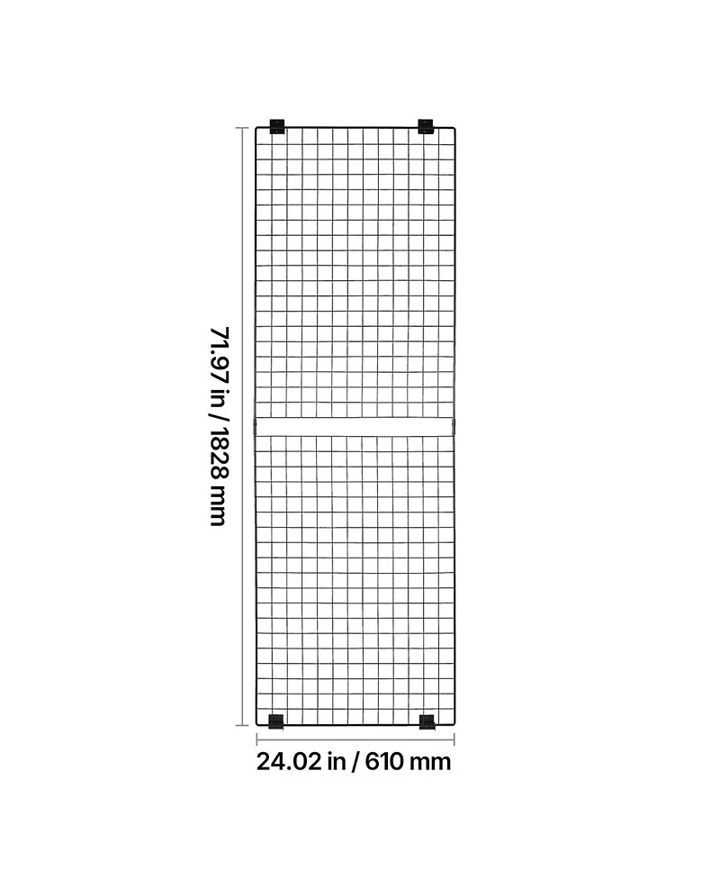Yobtop 3-Pack Grid Wall Panels