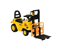 Yobtop Sit and Scoot Forklift Lever-Operated Working Fork Ride-On Toy, 66 lbs, Ages 3+