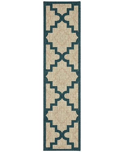 Oriental Weavers Latitude 804I3 Gray 1'10" x 7'6" Runner Rug