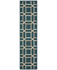 Oriental Weavers Latitude 806B3 Blue 1'10" x 7'6" Runner Rug