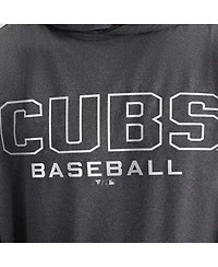 Fanatics Men's Charcoal Chicago Cubs ClutchLong sleeves Hooded T-Shirt