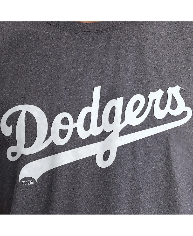 Fanatics Men's Charcoal Los Angeles Dodgers Clutch Winning Edge T-Shirt