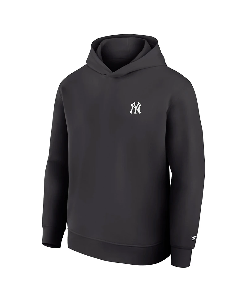 Fanatics Men's Charcoal New York Yankees Clutch Tri-Blend Hoodie