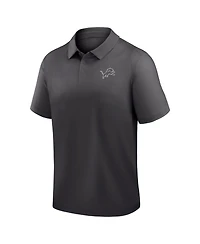 Fanatics Men's Charcoal Detroit Lions Clutch Polo Shirt