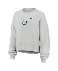 Nike Women's Gray Indianapolis Colts Oversized Primetime Phoenix Fleece Sweatshirt